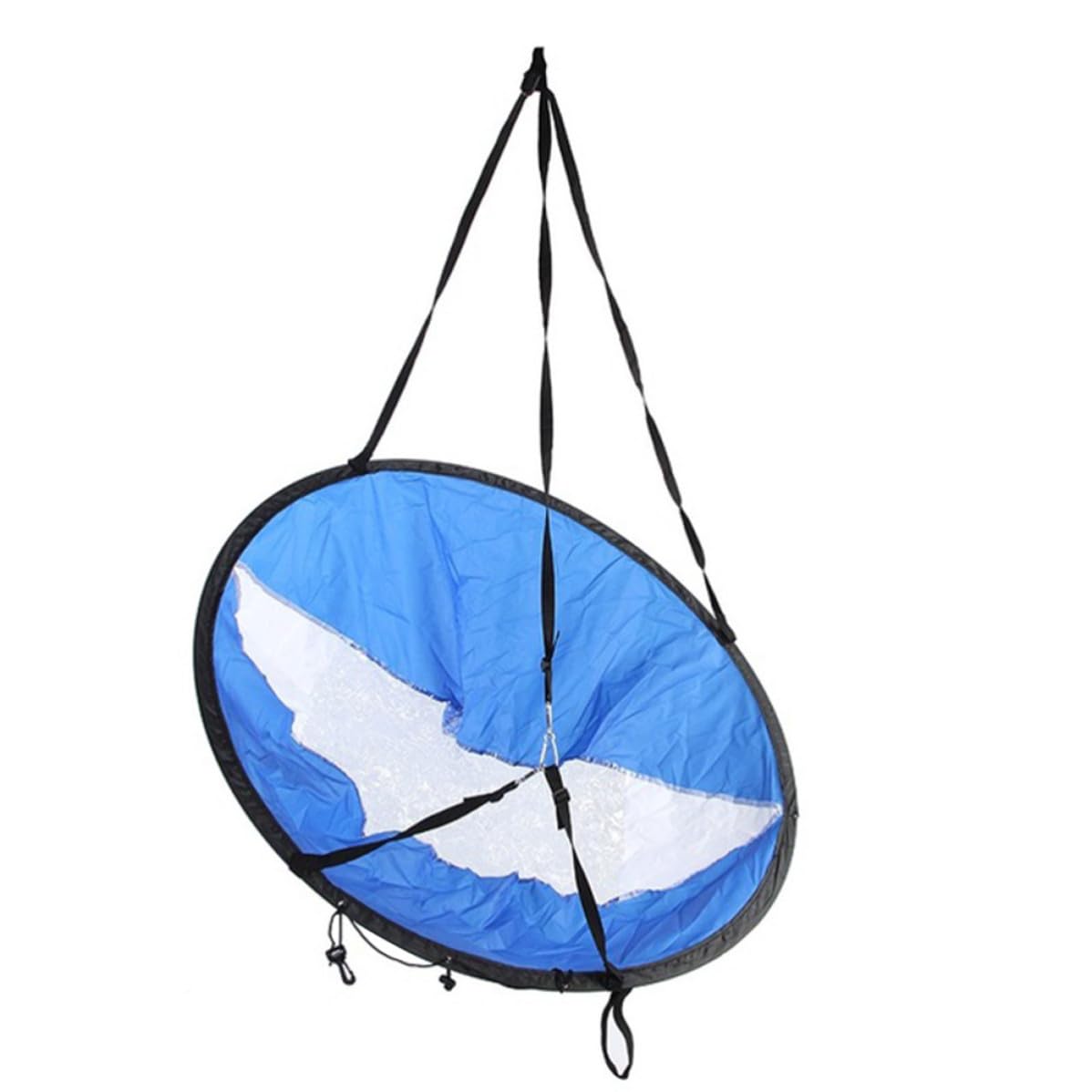 SWETRACE 42.5" Foldable Kayak Wind Sail with Window for Inflatable Kayak and Paddleboard, Blue Polyester Taffeta Material, Compact Design and Easy Setup for Rowing and Fishing