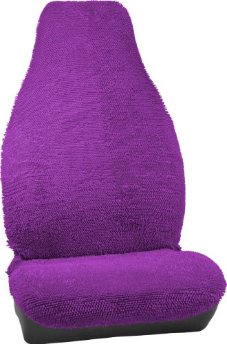Bell Automotive 22-1-56602-8 Universal Shaggy Bucket Seat Cover, Purple