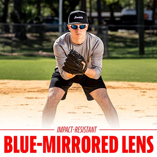 Image of Franklin Sports Baseball + Softball Sunglasses - Men's + Women's Sports Sunglasses - Flip Up Shades + Non Flip Glasses