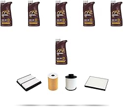 Service Kit 4 Filters and 6L M Oil Compatible with Opel Antara 2.0 Cdti 110kw from 2006