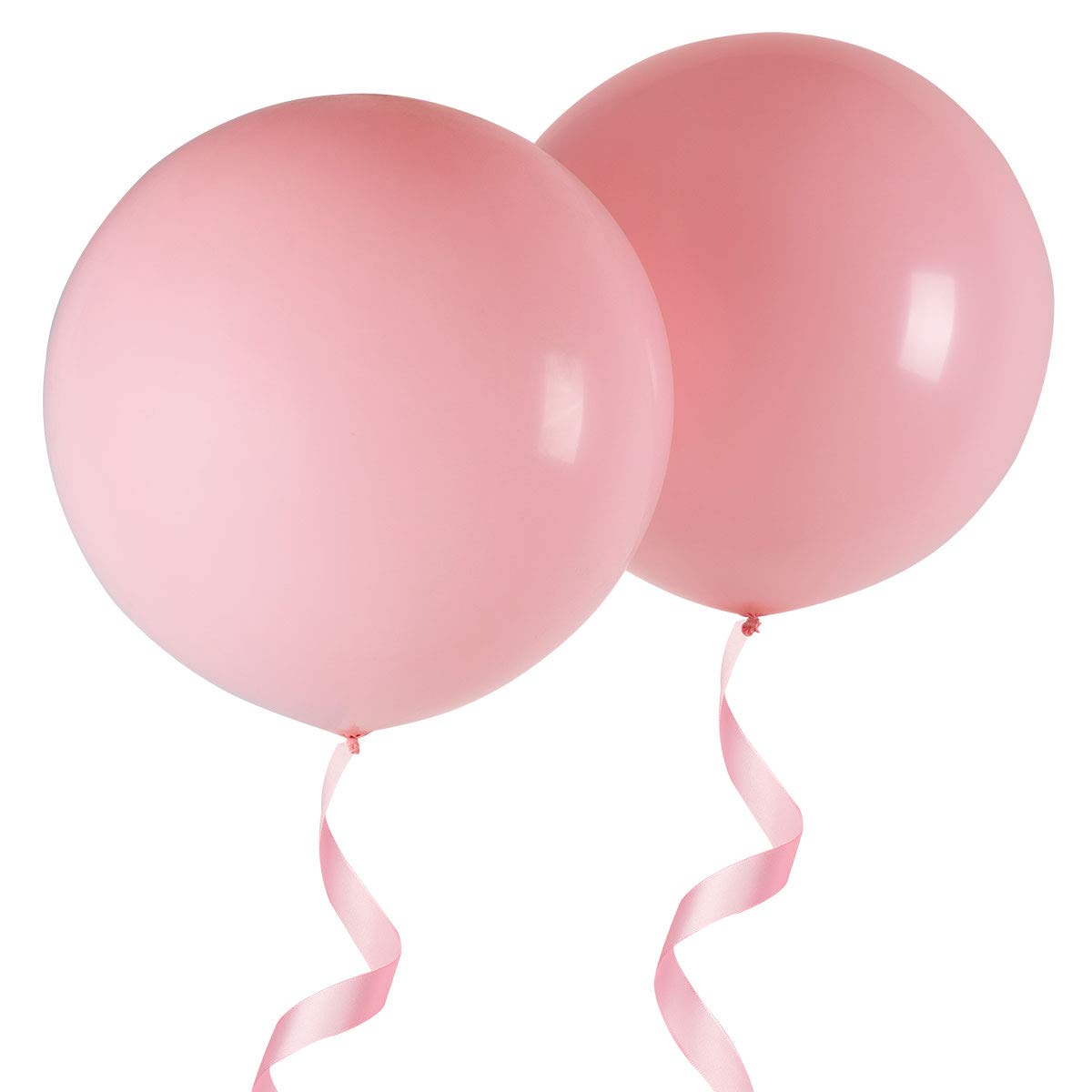 OUPKING 36 Inch Macaron Baby Pink Thick Giant Balloons Latex 6 Packs for Photo Shoot Wedding Baby Shower Birthday Party Decorations