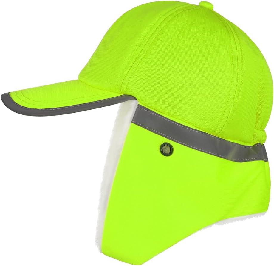 ITODA Warm Reflective Trapper Hat Lined Warmer Russian Earflap Winter Ski Hunting Cycling Trooper Adult/Kids Cap with Visor - Image 4