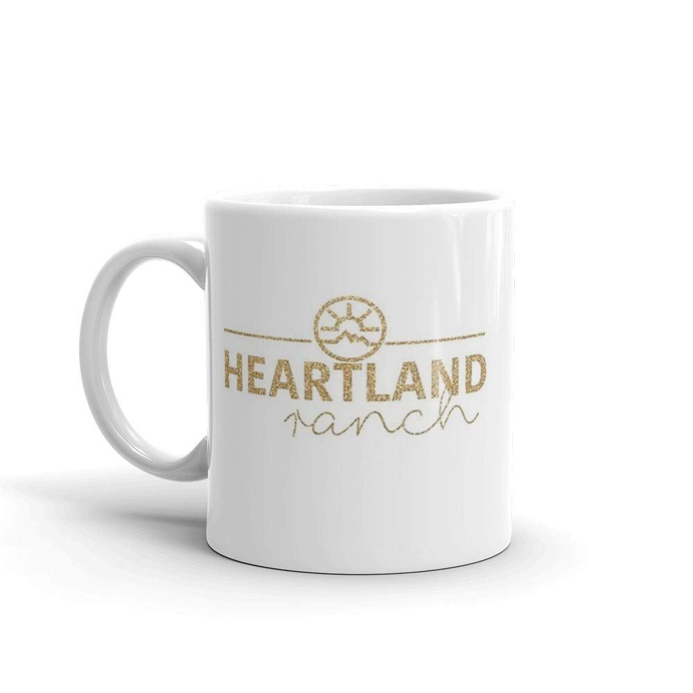 Heartland. 11 Oz Classic Coffee Mugs, C-handle And Ceramic Construction. 11 Oz Ceramic Glossy Mugs With Easy Grip Handle, Give A Classic For Look And Feel