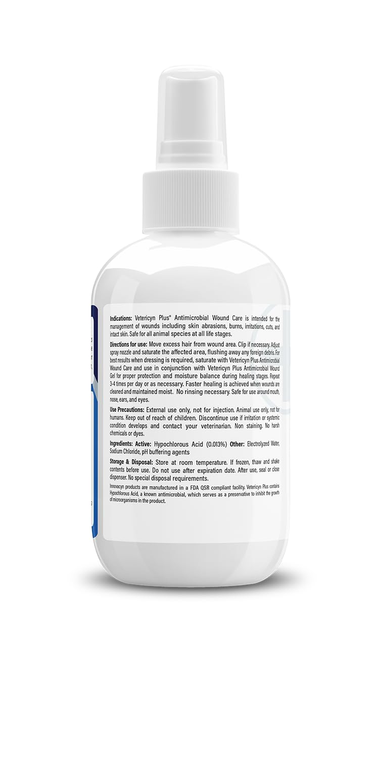 Vetericyn Plus Dog Wound Care Spray | Healing Aid and Skin Repair, Clean Wounds, Relieve Dog Skin Allergies, Safe for All Animals. 3 ounces - image 4