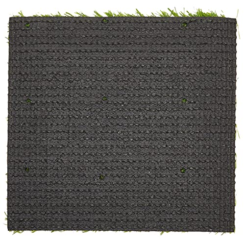 image for Juvale Artificial Grass Mat Squares, Fake Turf Patch for Decor, Placem