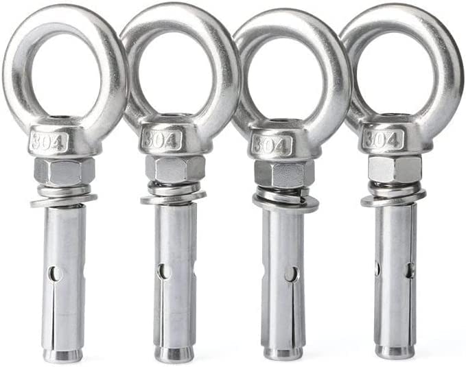 Pernos de tornillo de expansión, tapones de fijación, manguito de perno, pernos de anclaje, tuercas de tornillos, perno de ojo de expansión de hormigón de anclaje de manguito Gancho de artefacto de in
