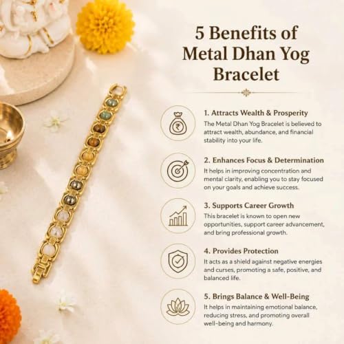 Image of Spiritual Bracelet for Meditation, Prosperity & Daily Wear | Stylish Fashion Jewellery | Gift