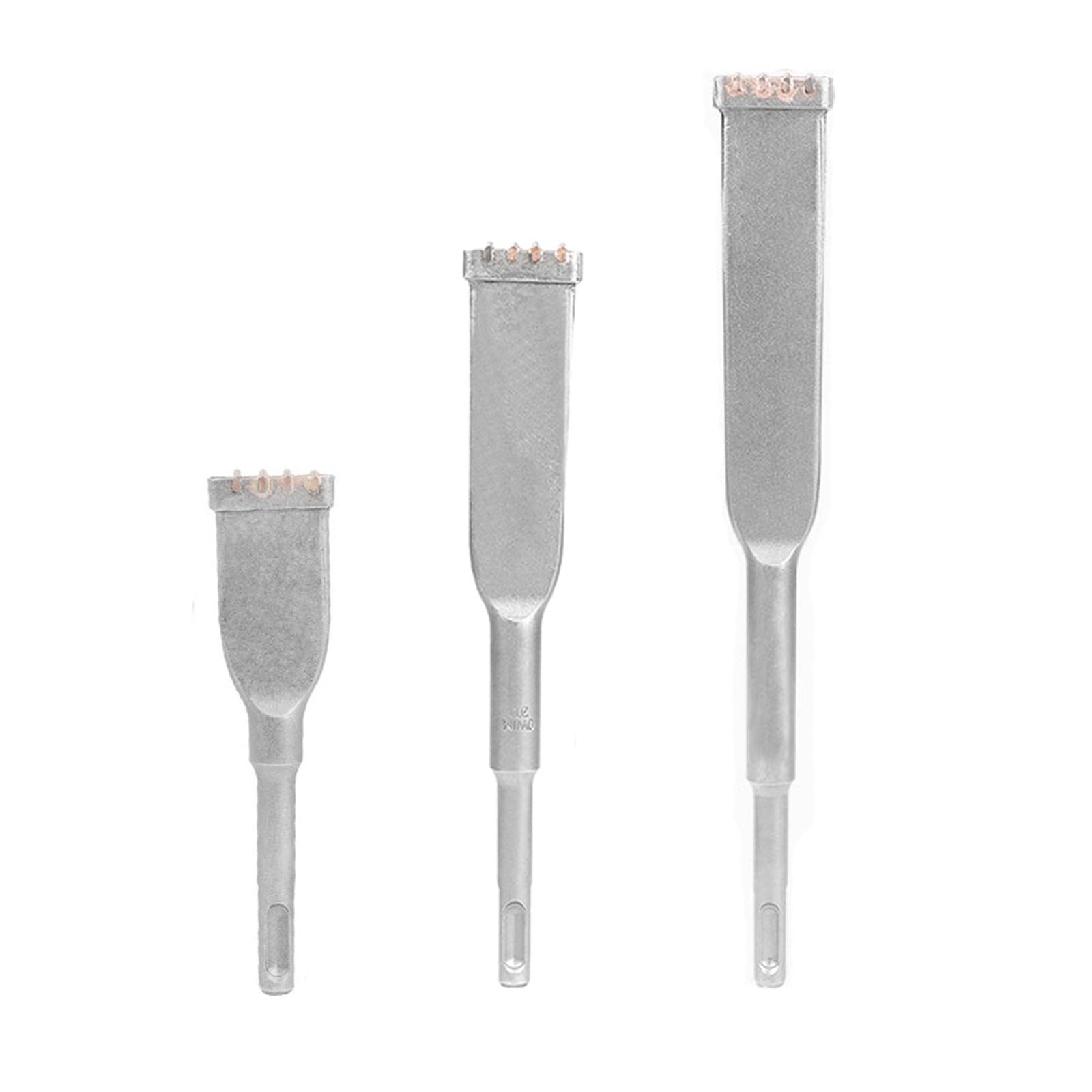 Cinceles multiusos de 32 mm con 4 dientes para perforación de construcción y trabajos de mampostería con cinceles de vástago redondo