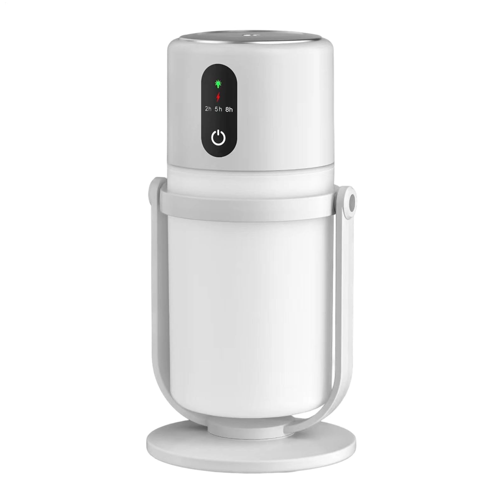 Humidificador portátil de viaje silencioso de 300 ml con luz LED | Humidificador de plantas de interior para el hogar, oficina, hotel, escritorio, alivio para tos y aire seco