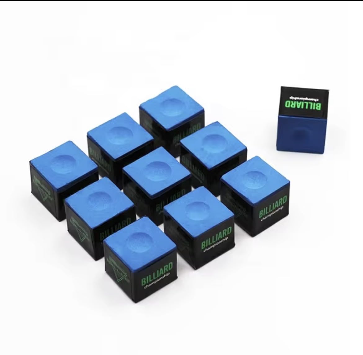 Billiards, Snooker and Pool Chalk (8A Grade) | Billiards Accessories | Cue Chalk - 10 Pcs (Blue)-picture-13
