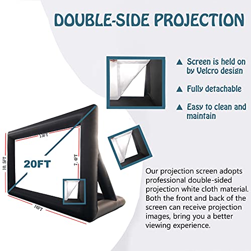 GYUEM 20ft Inflatable Projector Screen - Image 7