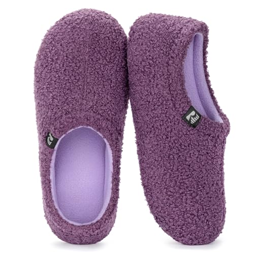 RockDove Women's Teddy Fleece Closed Back Indoor Slipper