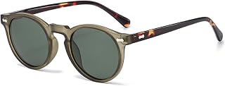 LJCZKA Vintage Runde Polarisierte Sonnenbrille Herren Damen Retro Sonnenbrille Rund Polarisiert Brille UV400 Schutz