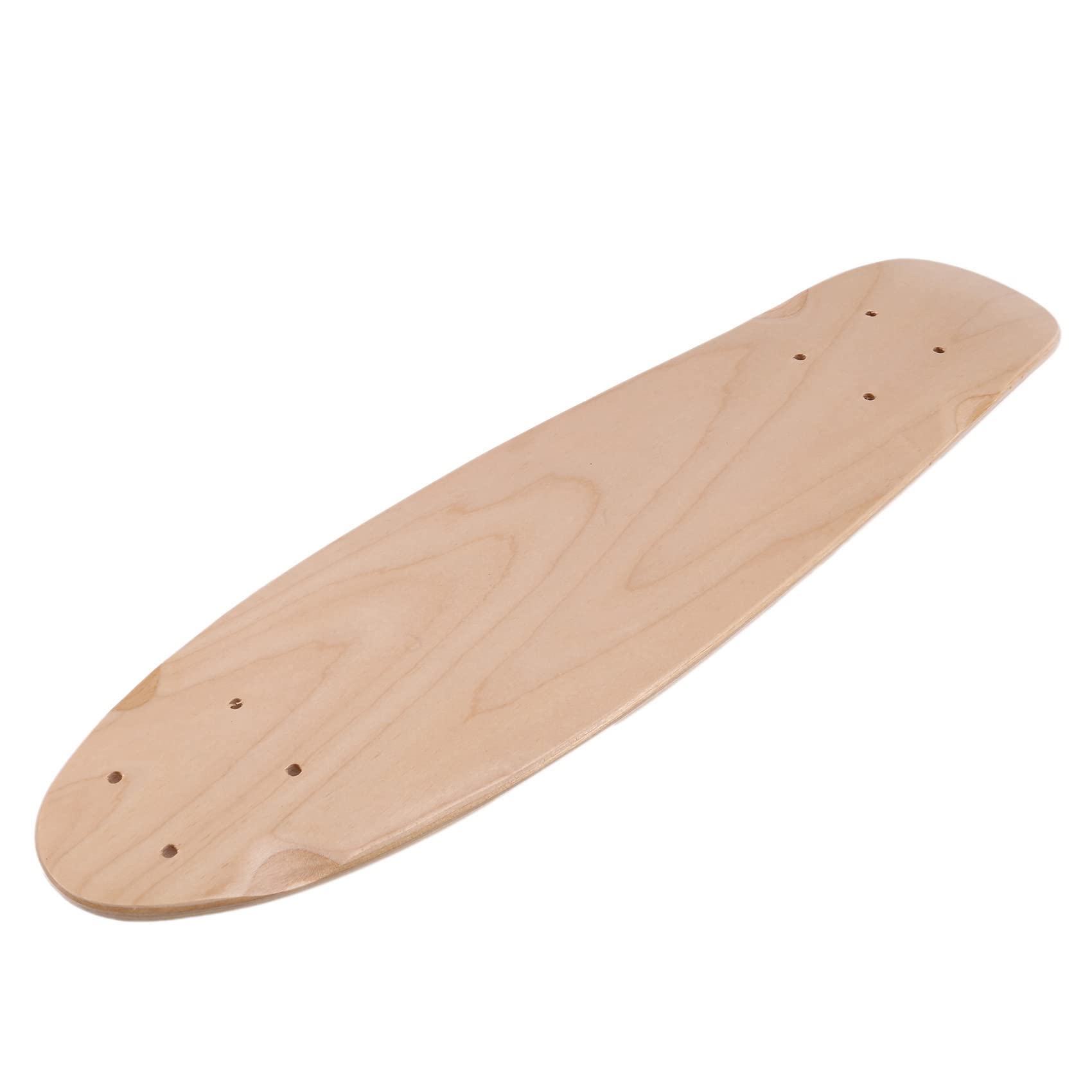 Lot de 22 planches de skateboard vierges naturelles 55,5 x 15 cm en érable banane toboggan croisière simple Rocker Board DIY
