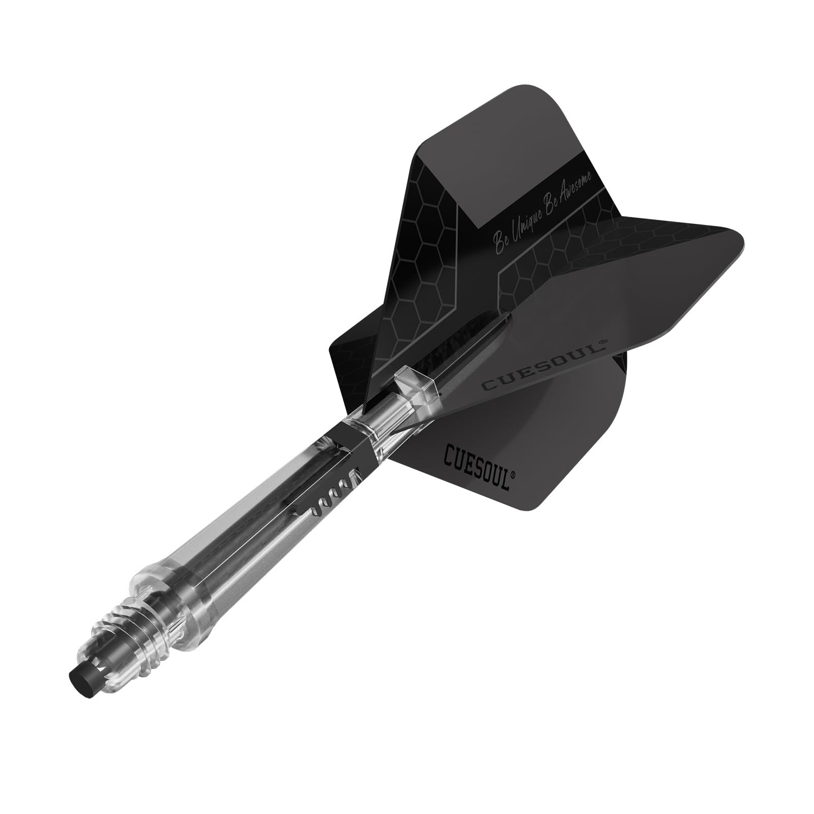 CUESOUL KOFF Carbon Dart Shaft with Replacement Shaft End,Big Standard Shape Flights