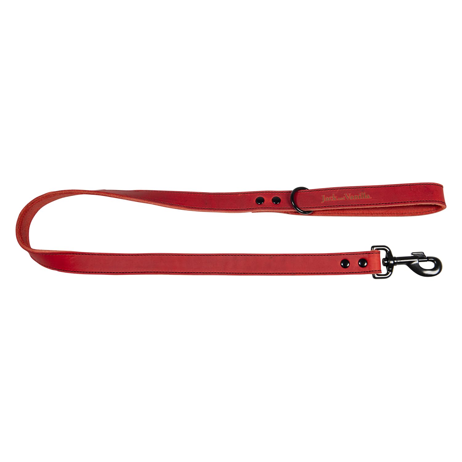 JACK AND VANILLA, Dog Lead, Black Label Model, Red, Size 25 mm x 100 cm