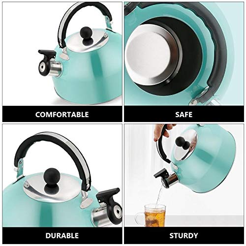 YMYGCC Pijpketel 1 stuk 3l thee ketel kookpijpen pijp theepot roestvrij staal thee ketel thee potten voor oven bovenkant… - Image 5