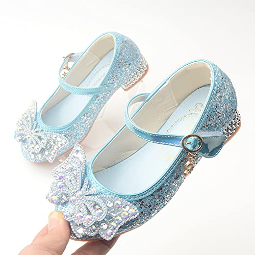 Girls Dress Shoes Low Heels School Uniform Mary Jane Flower Wedding Party Bridesmaids Princess Dance Shoe for Kid Toddler4
