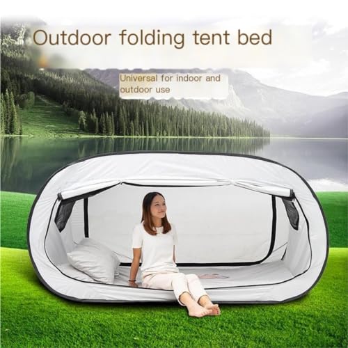 Carpa de camping ligera y espaciosa plegable doble miniatura 6