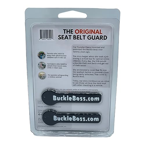 Buckle Boss Original Classic Seat Belt Lock | Original Seat Belt Guard Made with Strong ABS | for Special Needs Passengers | Easy Installation | Preventing Passengers from Unbuckling Their Seat Belts - Thumbnail 3