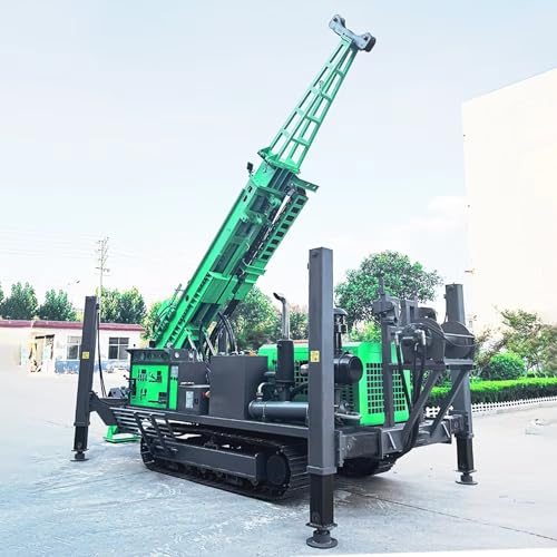 Vertical Geothermal Loop Driller, 300m Professional Hydraulic Machine, 984ft Deep Well Equipment with High Torque Rotary Head for Commercial Engineering