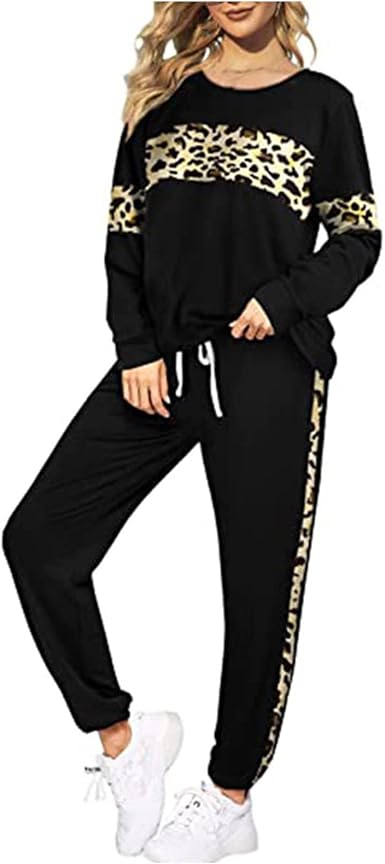 Amazon.com: Conjunto de dos piezas para mujer, a rayas, bloque de color,  manga larga, suéter, pantalones de cintura alta, traje casual : Deportes y  Actividades al Aire Libre
