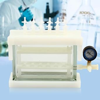 Solid Phase Extraction Unit, 12-Position Solid Phase Extraction Vacuum Solid Phase Extraction Manifold Solid Phase Extraction Kit for Laboratory Solid Phase Extraction Manifold E + 2 Shelves