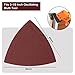 SWZHAI 120 Pcs Triangle Sanding Pads, 180 Grits Detail Sander Sandpaper Hook and Loop Sanding Sheet,3-1/8