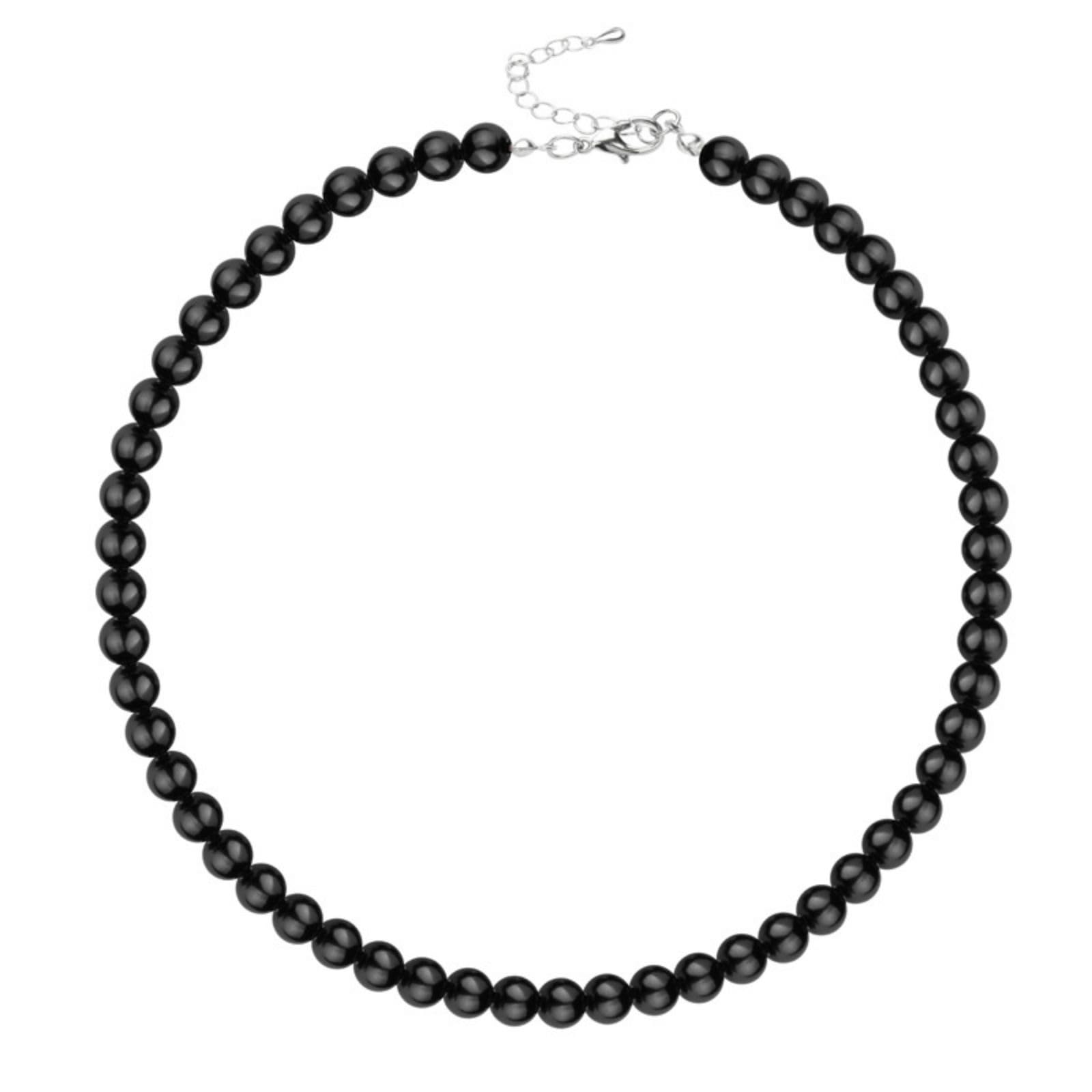 Dainty Pearl Choker Necklace Multicolor 1920s 8mm Beads Necklace Costume Prom Party Statement Jewelry for Women Girls