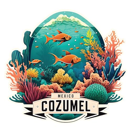 Imán decorativo souvenir Cozumel México 4 pulg miniatura 1