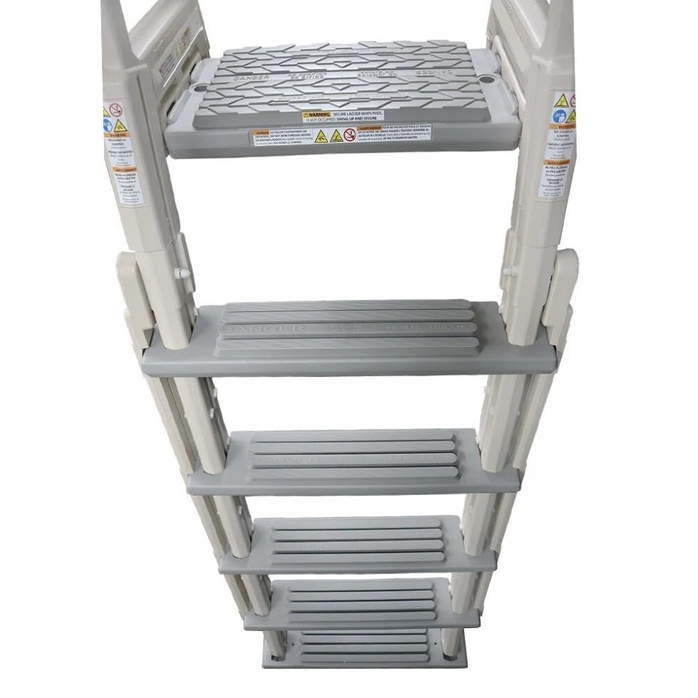 Escalera para piscina de superficie 18" ancho, 74" alto miniatura 3