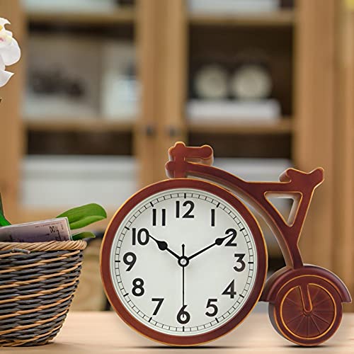 Reloj de mesa silencioso blanco que elimina el tic-tac molesto 6