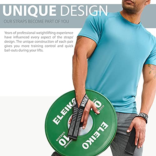 Image of WARM BODY COLD MIND V1 Lifting Wrist Straps for Olympic Weightlifting - Rated at 660 lb - Hand Wraps for Powerlifting, Weight Lifting, Bodybuilding Functional /Cross Training, Deadlift Gym Bar, Cotton