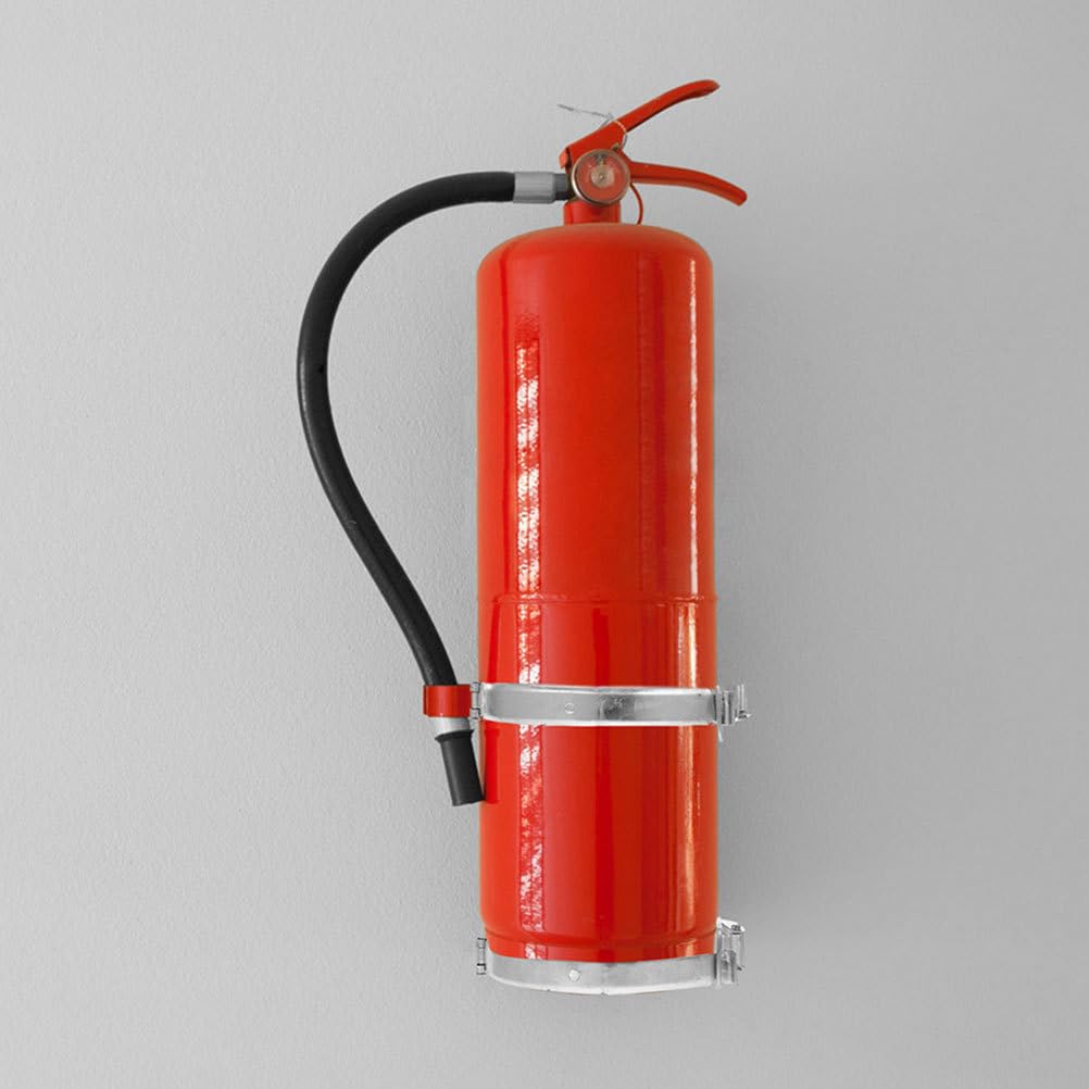 Alipis 2piezas Soporte De Pared para Extintor De Incendios Montaje Y Práctico Rack De Almacenamiento para Extintor Accesorio Esencial para Seguridad Hogares Y Coches