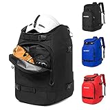 Ski Boot Bag, 50L Ski Bag Travel Backpack for Ski Helmet, Goggles, Gloves, Skis, Snowboard &...