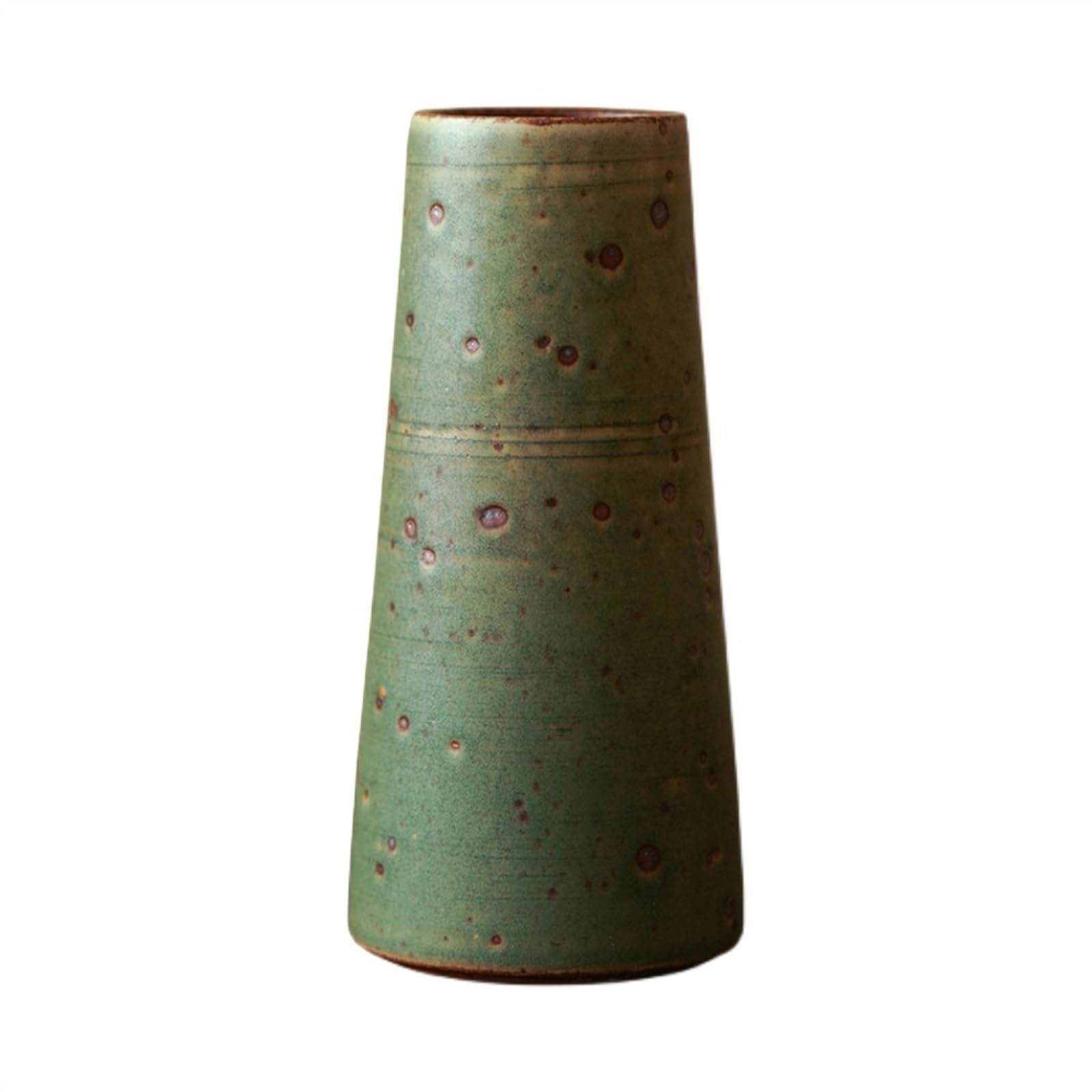 Bzgpmfud One Color Vase Desktop Flower Retro Stoneware Small Medieval Ceramic Flowers Living Room Green Arrangement Ornament