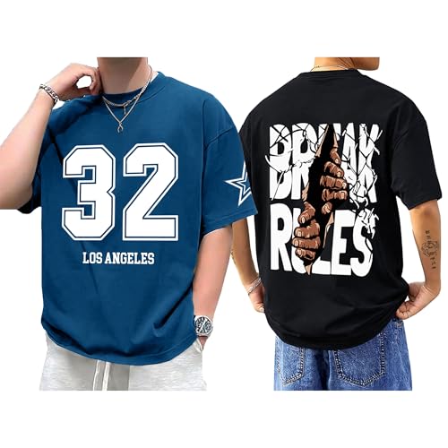 Image of AUSK Baggy Hip-Hop T-Shirt for Men - Graphic Printed T Shirts || Oversized Men Tshirt || T-Shirts