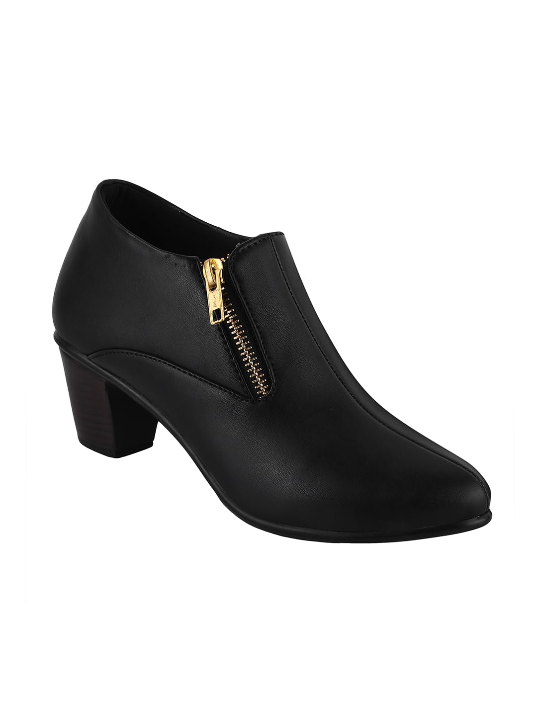 Selfiee Latest and Stylish Block Heel Fashionable Ankle Boots with Zip Look for Womens and Girls Black (B0CLJBPWKL) Amazon Price History, Amazon Price Tracker