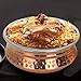 Zap Impex ® Hammered Copper and Stainless Steel Tableware- Dishes Serving Bowl Tureen with Lid