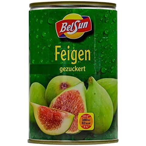 BelSun Feigen - 12x 210g Dose - gezuckerte ganze Feige eingelegte grüne Feigen Obstkonserve aus Spanien fruchtige Feigen vegan glutenfrei schonend verarbeitet Cover