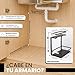 DIGRESO Pack 2 Organizadores Bajo Fregadero Ajustables con 2 Paños Microfibra Incluidos · Organizador Cocina · Organizador Fregadero · Color Negro Imagen de DIGRESO Pack 2 Organizadores Bajo Fregadero Ajustables con 2 Paños Microfibra Incluidos · Organizador Cocina · Organizador Fregadero · Color Negro