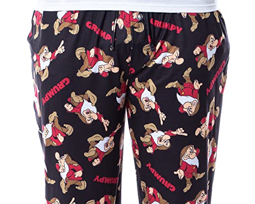 Disney Mens' Grumpy Snow White And The Seven Dwarfs Sleep Pajama Pants3