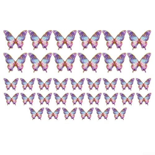 Lot de 36 autocollants muraux papillon en PVC 3D pour décoration de la maison avec matériau imperméable et résistant à la décoloration pour chambre à coucher, salon et bureau (PY15501-12 pièces)