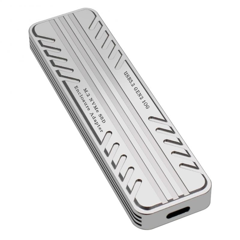 Carcasa M.2 NVMe de aluminio premium USB3.2 Gen2 de 10 Gbps para SSD 2280 2