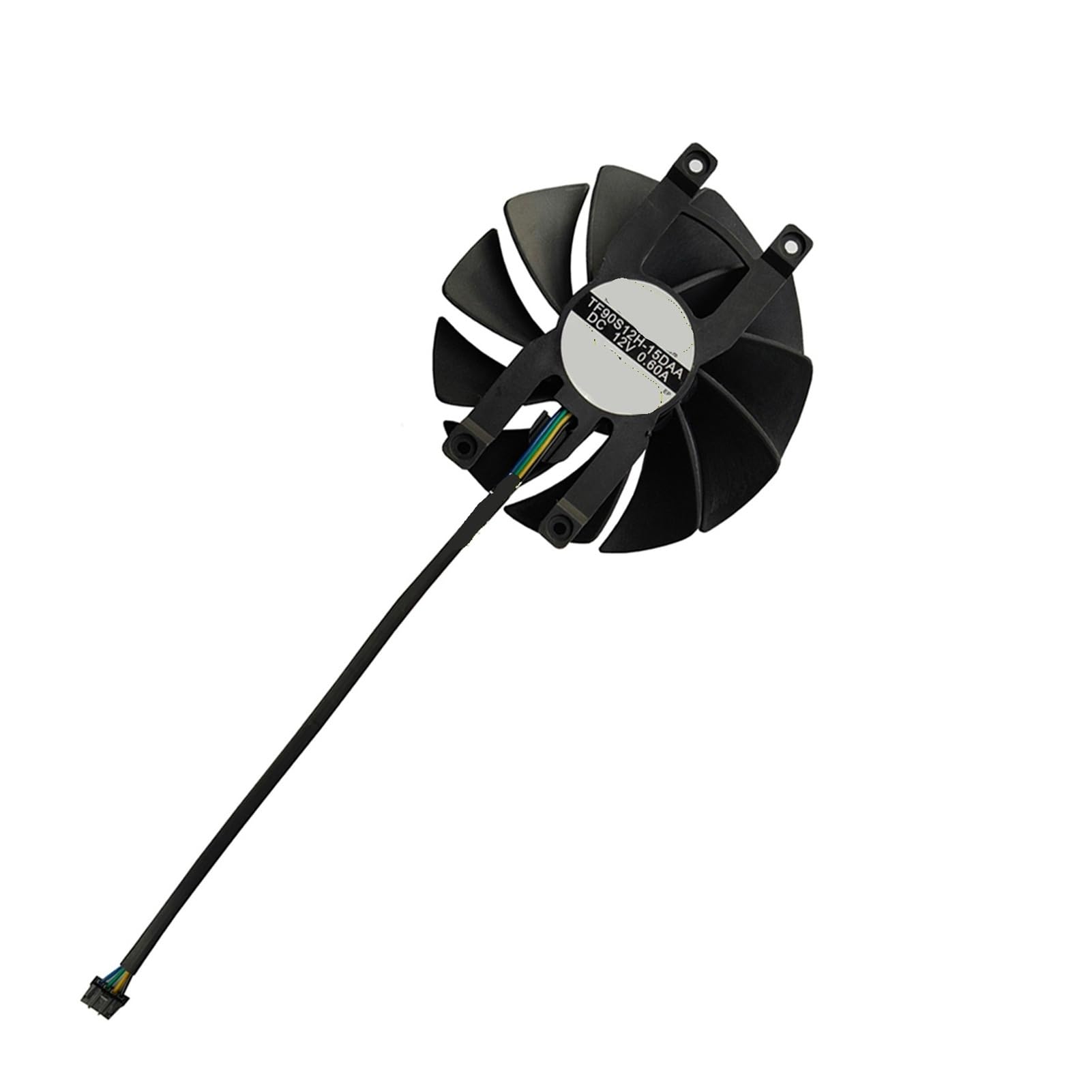 Ventilador TF90S12H-15DAA negro de 85 mm y 4 pines compatible con RTX4060 Twin Edge White