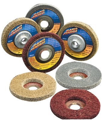 Rapid Finish Bear-Tex Unified Wheels, 4 1/2 X 7/8, Fine, Silicon Carbide - 10 Each