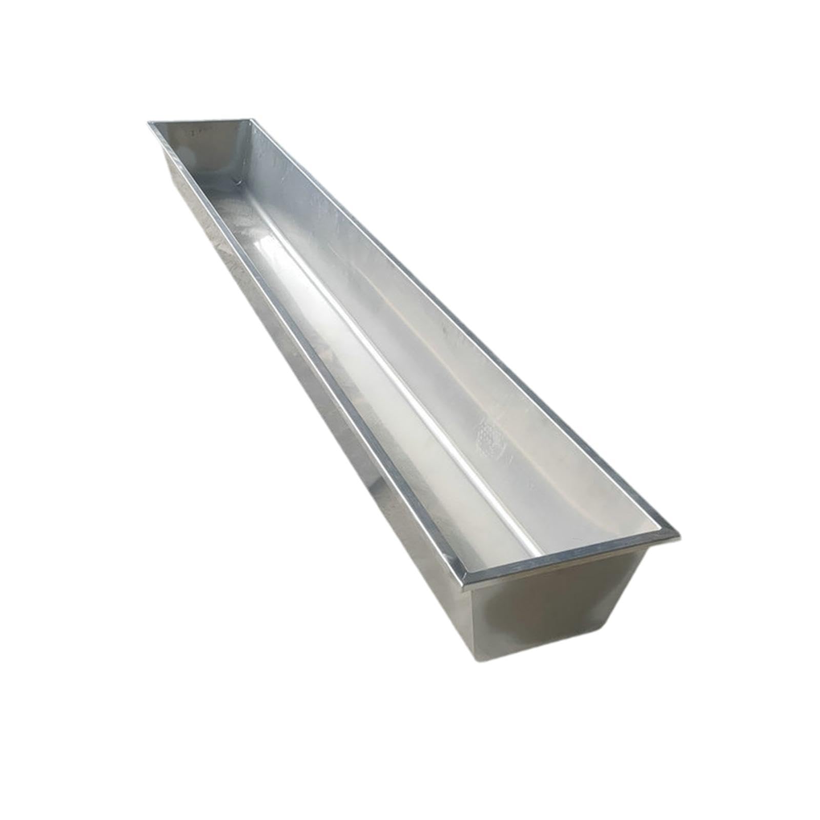 Comedero para Ganado y Bebedero de Acero Inoxidable Grande (100cm/39in) - para Vacas, Cerdos, Cabras, Ovejas