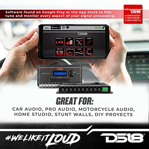 image for DS18 DSP2.8DBT 2-Channel in and 8-Channel Out Digital Sound Processor 