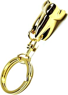 AAProTools Novelty Gold Plated Dental Molar Teeth Keychain