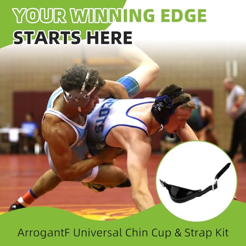 ArrogantF Universal Wrestling Chin Cup Strap Replacement for Wrestling Headgear Chin Cup & Adjustable Strap Kit, Secure Non-Slip Fit for Wrestling, MMA, BJJ - Black - Thumbnail 6